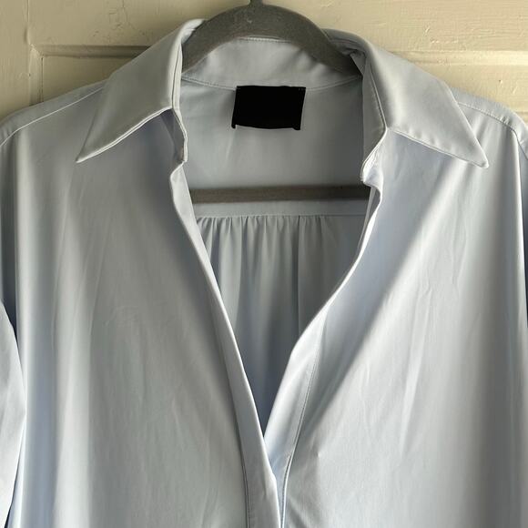 ONA by Yoon Chung Oversized Tropez Shirtdress Sky Blue - Picture 3 of 8